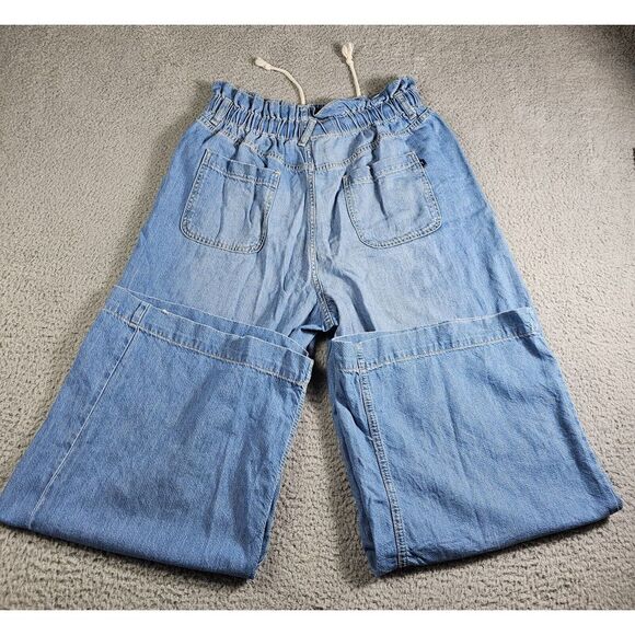 Pilcro Anthropologie Cottage Jeans Size 31 Drawstring Waist Cargo Y2K - Picture 2 of 13